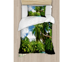 Mahe Island Lake Palms Duvet Cover Set