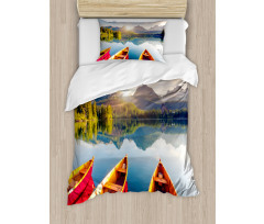 Lake Sailboats Duvet Cover Set