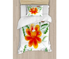 Daffodils in Watercolors Duvet Cover Set