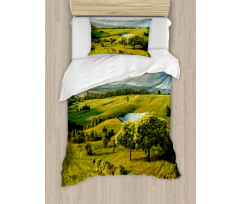 Countryside Forest Lake Duvet Cover Set