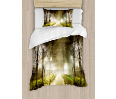 Water Channel Foggy City Duvet Cover Set