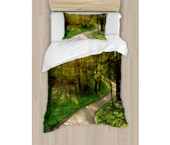 Footpath Green Park Duvet Cover Set