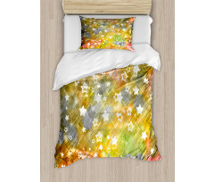 Xmas Grunge Stars Duvet Cover Set