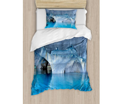 Marble Caves Lake in Chile Duvet Cover Set