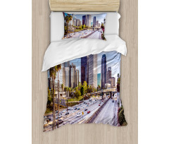 Downtown Los Angeles USA Duvet Cover Set