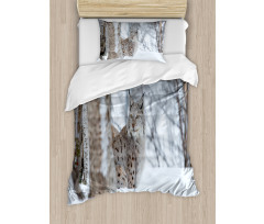 European Lynx Wilderness Duvet Cover Set