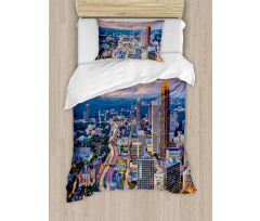 Atlanta City Georgia Town Duvet Cover Set