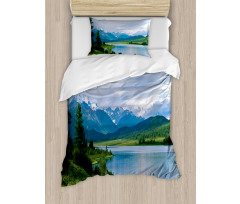 Snowy Belukha Peaks Duvet Cover Set