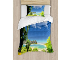Paradise Palms Island Duvet Cover Set