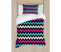 Zigzag Colorful Twisty Duvet Cover Set