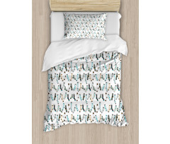 Rain of Socks Laundry Duvet Cover Set