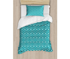 Moroccan Floral Swirls Duvet Cover Set