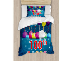 Balloons on Stars Duvet Cover Set