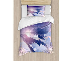 Dreamy Night with Clouds Duvet Cover Set