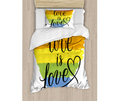 Love is Love Art LGBT Duvet Cover Set