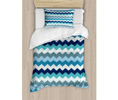 Retro Zig Zag Stripes Duvet Cover Set