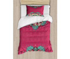 Eastern Boho Floral Duvet Cover Set