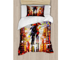 Romantic Painting Couple Duvet Cover Set