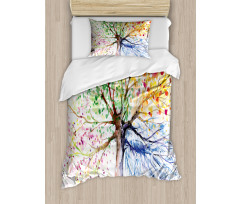 4 Seasons Colorful Duvet Cover Set