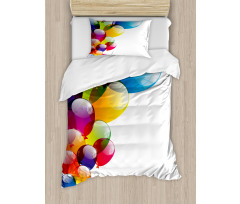 Vibrant Balloons Joy Duvet Cover Set