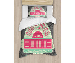 Retro 50s Music Box Duvet Cover Set