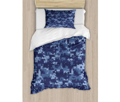 Grunge Camouflage Style Effect Duvet Cover Set
