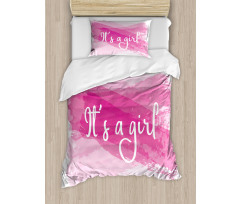 Girls Baby Shower Duvet Cover Set