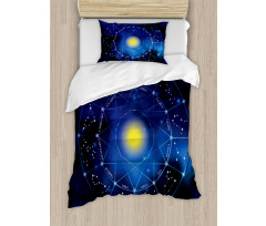 Zodiac Circle Sun Duvet Cover Set