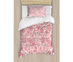 Vintage Roses Feminine Duvet Cover Set