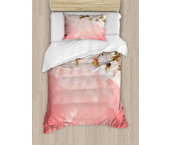 Blossoming Sakura Branch Duvet Cover Set