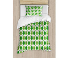 Classical Argyle Pattern Duvet Cover Set