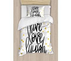 Phrase Dots Duvet Cover Set