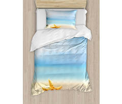 Scallop Sea Star Duvet Cover Set