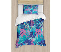 Vivid Colored Island Flora Duvet Cover Set