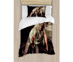 Scary Bloody Man Duvet Cover Set