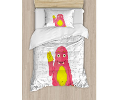 Funny Smart Monster Duvet Cover Set