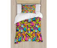 Funky Geometric Style Duvet Cover Set