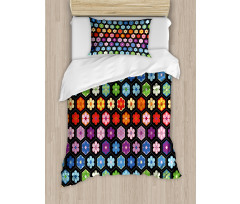 Colorful Daisy Blooms Duvet Cover Set
