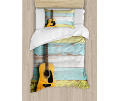 Aged Wooden Planks Rustic Duvet Cover Set