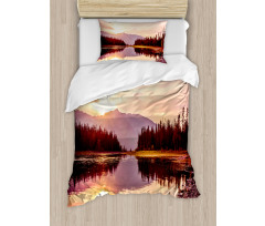 Jackson Lake in USA Duvet Cover Set