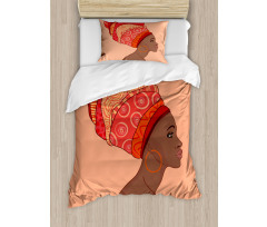 Young Girl Turban Duvet Cover Set