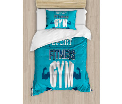 Fit Life Bodybuilding Duvet Cover Set