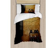 Gym Room and Dumbbells Duvet Cover Set