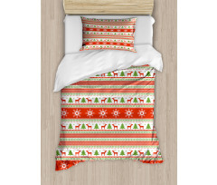 Reindeer Snowflake Duvet Cover Set