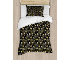 Oriental Deer Duvet Cover Set