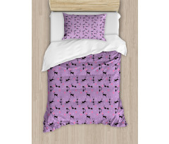 Little Kittens Hearts Duvet Cover Set