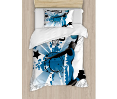 Jumping Player Stars Duvet Cover Set