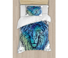 Portrait King of Forest Duvet Cover Set