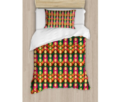 Pop Art Geometric Pastel Duvet Cover Set