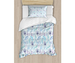 Seashells Bubble Ocean Duvet Cover Set